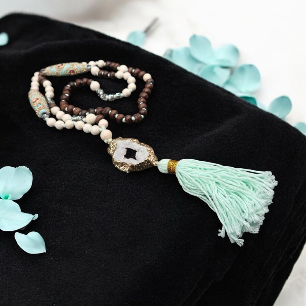 Navajo Artisan Natural Rosary Necklace